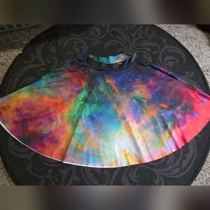 Black Milk Galaxy Rainbow Pocket Skater Skirt